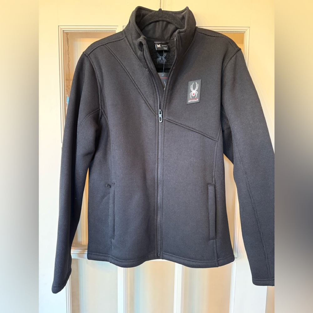 NWT Spyder Men's Dark Gray fleece Performance Jacket